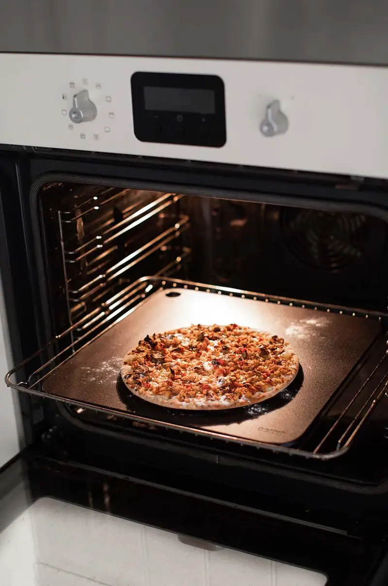 piastra di cottura in acciaio BBQ / Pizza Nero miniatura 2