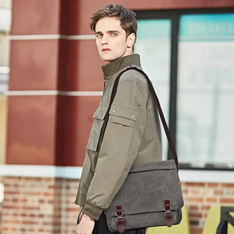 DORRISO Borsa a tracolla Uomo Grigio 816286 miniatura 2