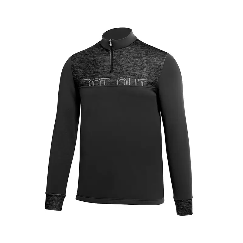 Dot Out Sottogiacca Sci Jersey Mezza Cerniera Nero Uomo M