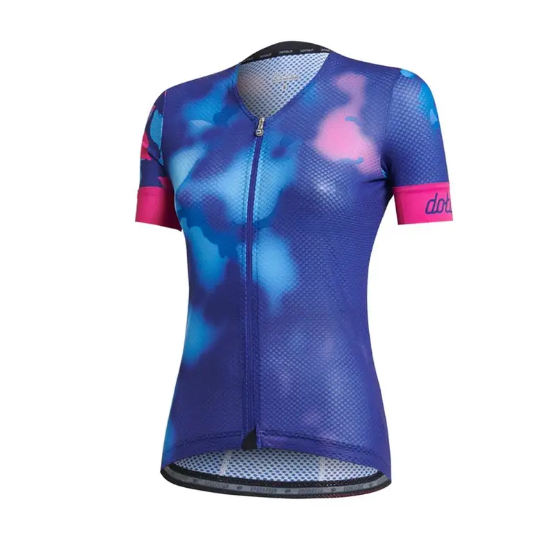 Maglia Ciclismo Mood 2 0 Fucsia Blu Donna M