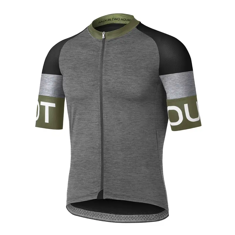 Maglia Ciclismo Spin Melange Dark Grey-Green Uomo S