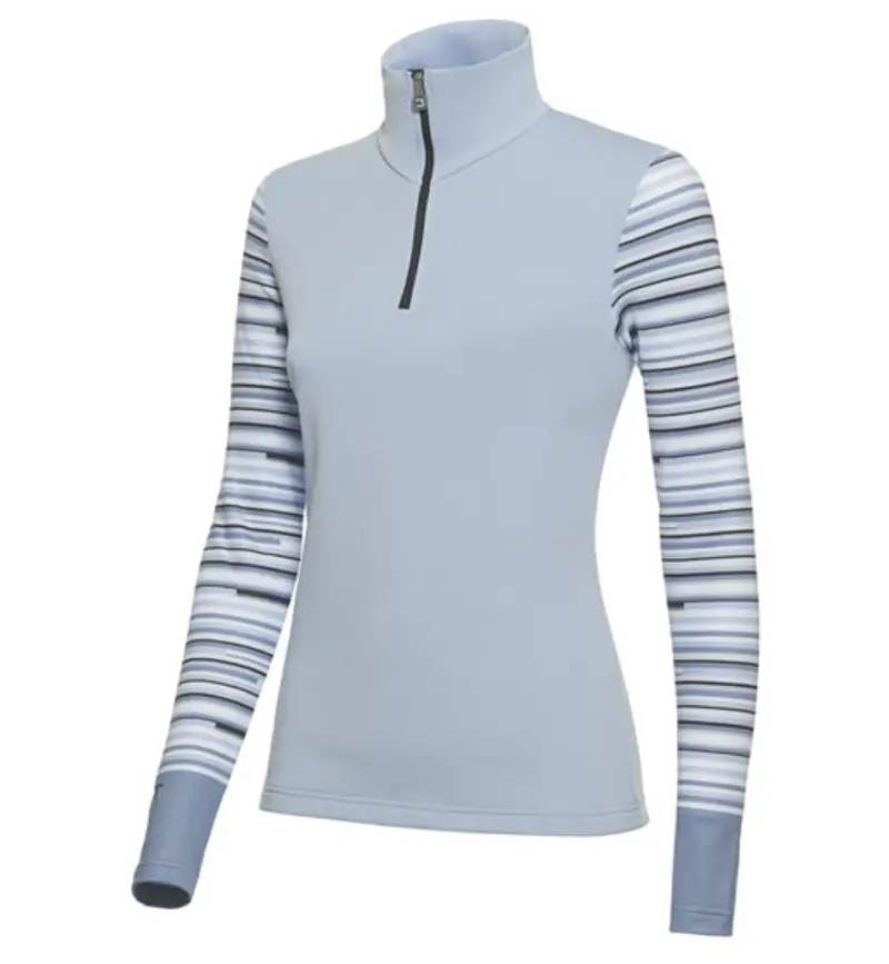 Stripe W - felpa in pile - donna Blue