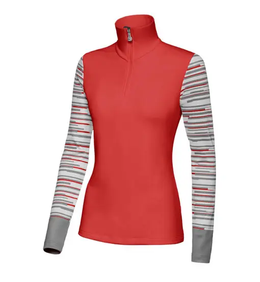 Stripe W - felpa in pile - donna Red