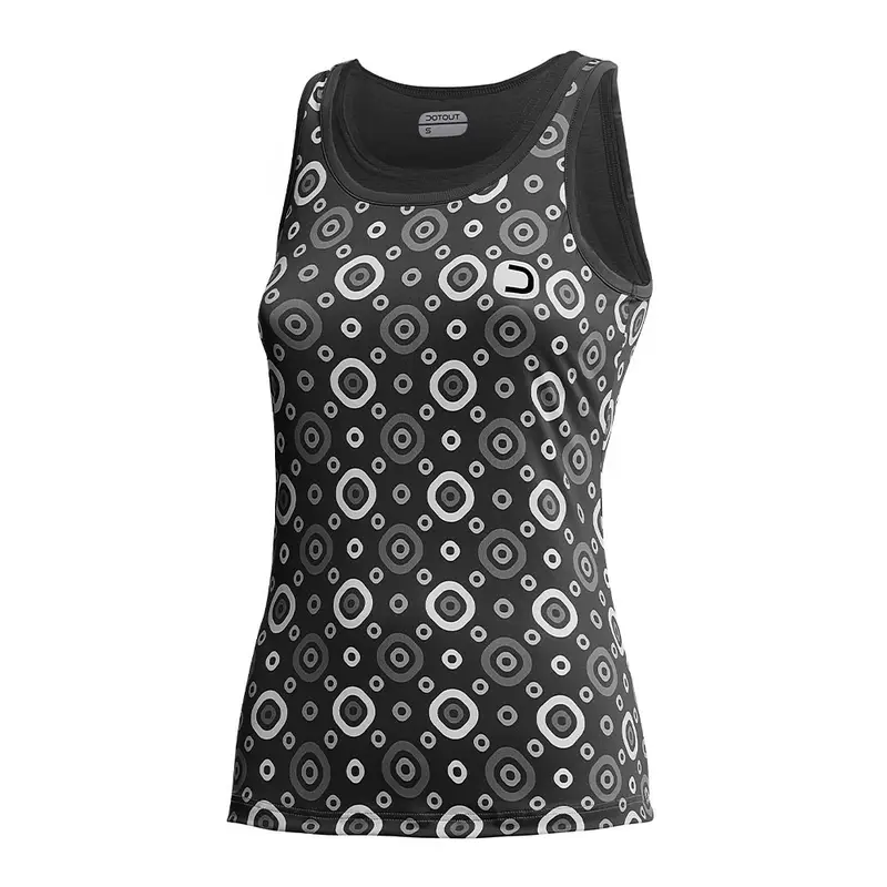 Top Ciclismo Donna Check Black Donna XS