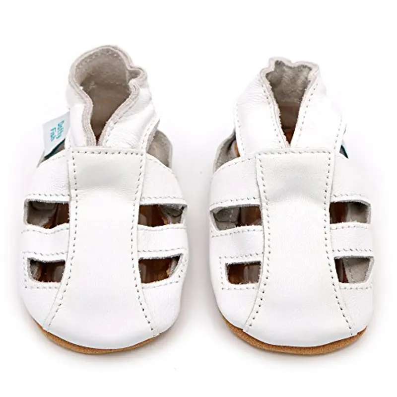 Dotty Fish Sandali unisex in morbida pelle per neonati e bambini - Suola antiscivolo, a piedi nudi, leggeri e miniatura 2