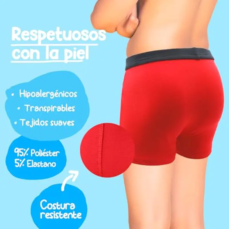 DOUBLE M, 6 Confezioni di Mutande in Cotone per Ragazzi, Mutande Intima Morbida, Mutande Assortite per Ragazzi, Mutande miniatura 3