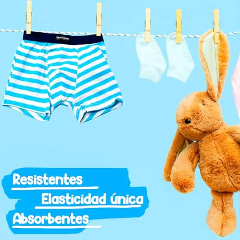 DOUBLE M, 6 Confezioni di Mutande in Cotone per Ragazzi, Mutande Intima Morbida, Mutande Assortite per Ragazzi, Mutande Intima per Ragazzi, Taglie Diverse per Ragazzi da 2 a 12 anni miniatura 2