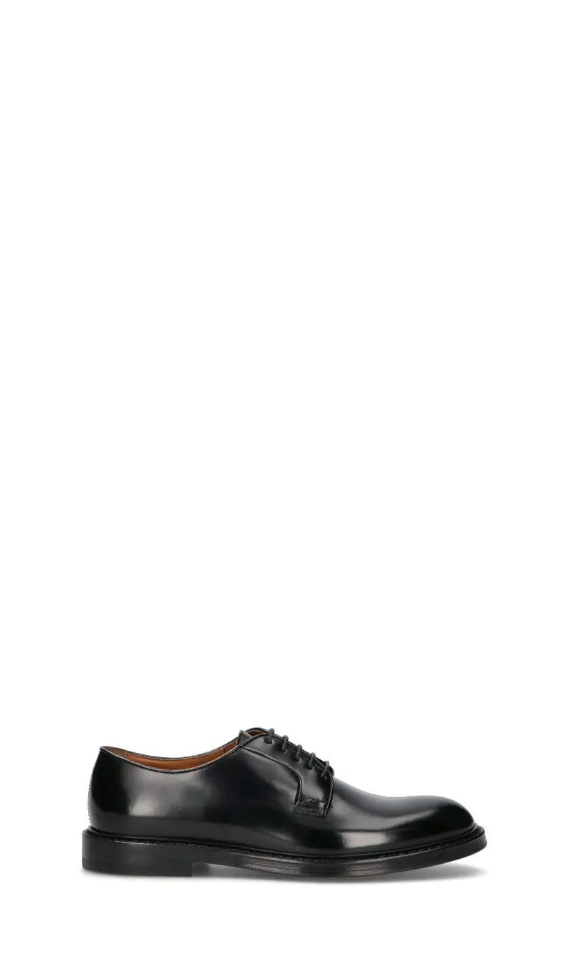 Stringata uomo nera in pelle Vario