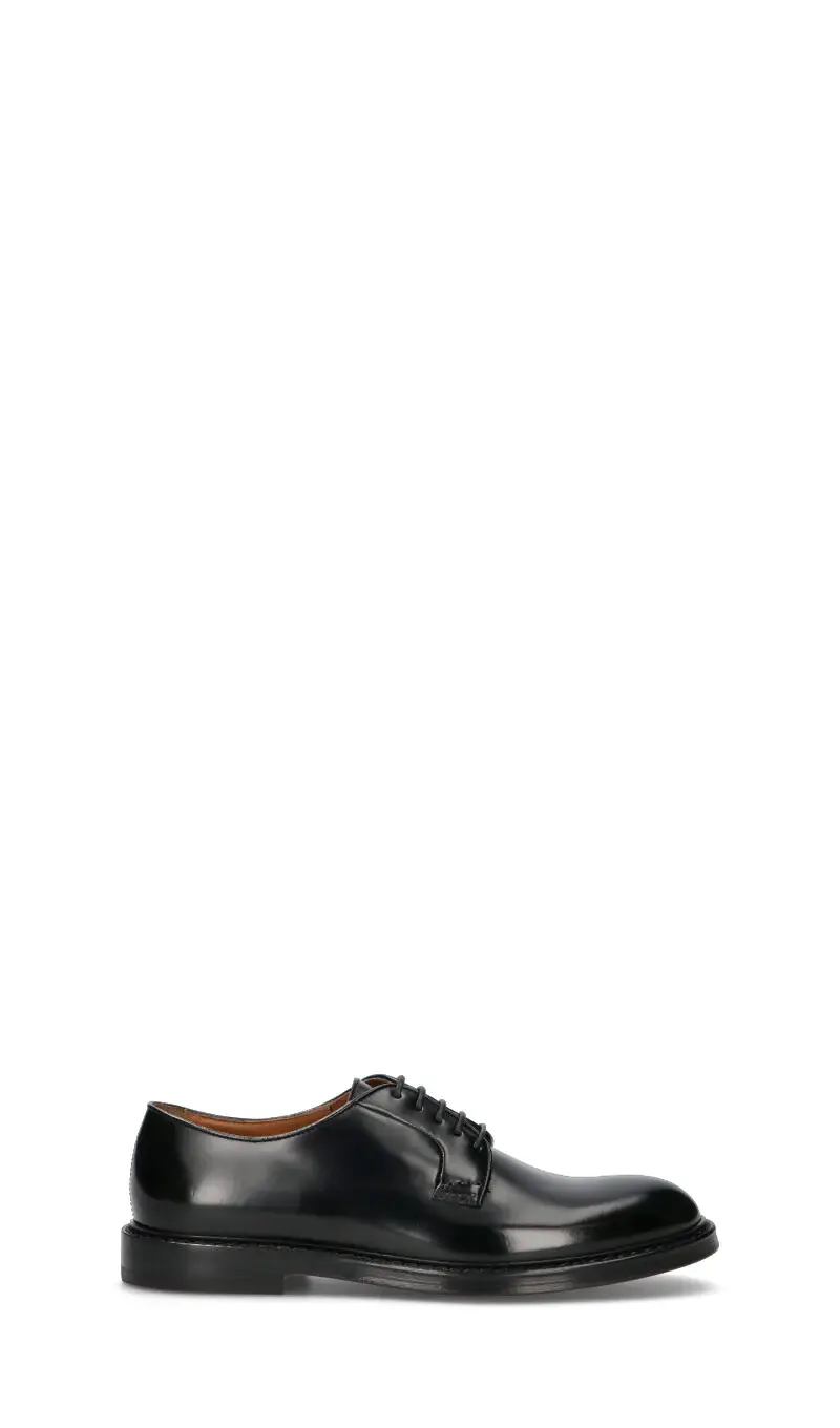 Stringata uomo nera in pelle Vario