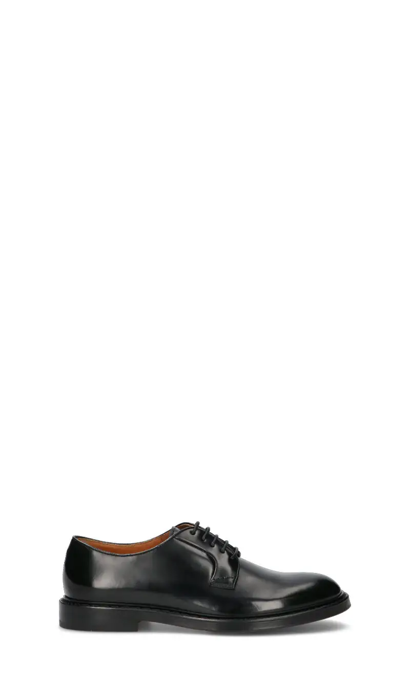 Stringata uomo nera in pelle Vario