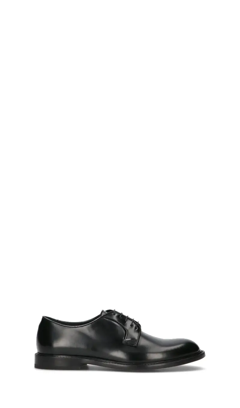 Stringata uomo nera in pelle Vario