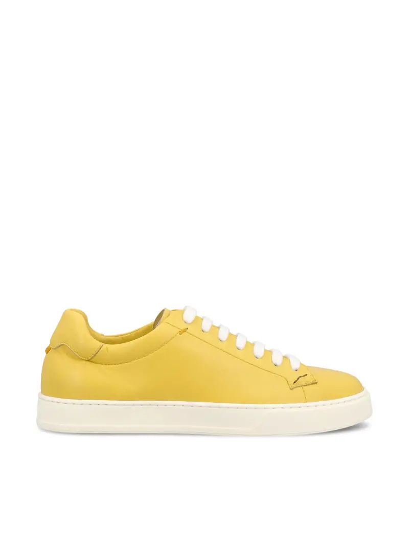 Sneakers In Pelle GIALLO