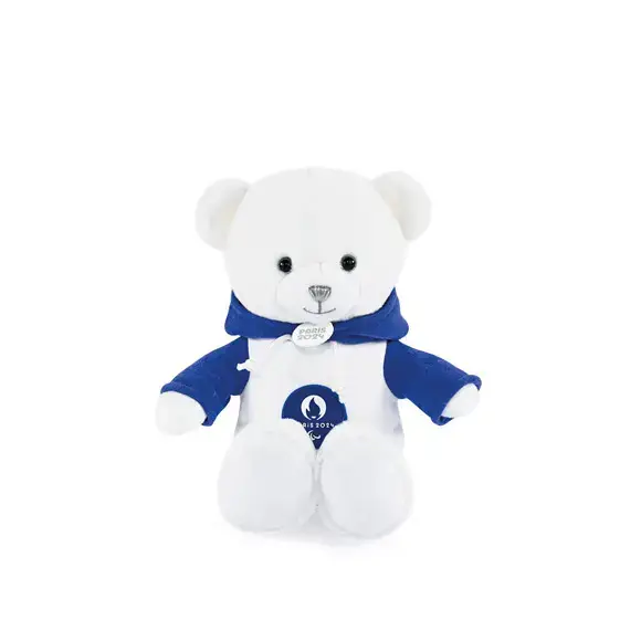 Peluche con felpa blu paris 2024 25 cm