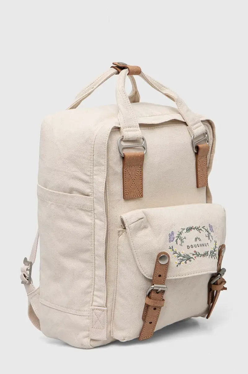 zaino Macaroon Sweetened Fantasy colore beige con applicazione D010SF-0011 miniatura 2