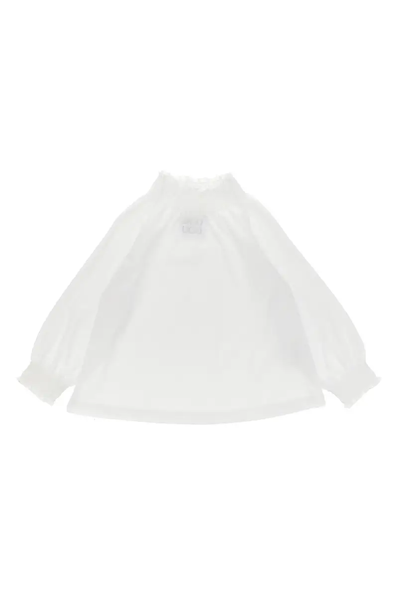 T-Shirt Punto Smock Bianco
