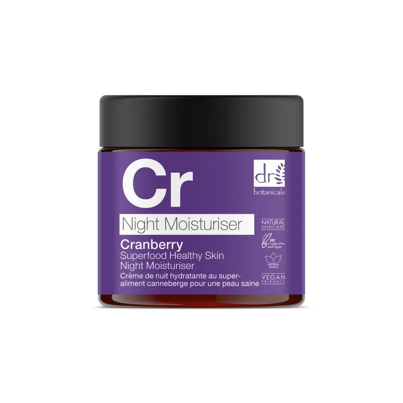 Apothecary Cranberry Superfood Healthy Skin Night Moisturiser - Crema idratante viso