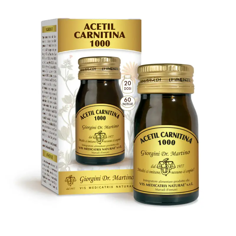 Acetil Carnitina 1000 30 G - Pastiglie Da 500 Mg