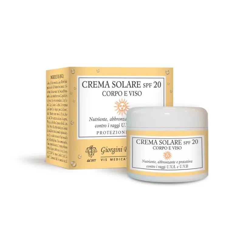 Crema Solare Spf 20 Corpo E Viso 100 Ml