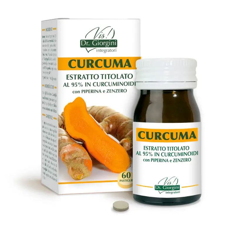 Curcuma Estratto Titolato 30 G - Pastiglie Da 500 Mg