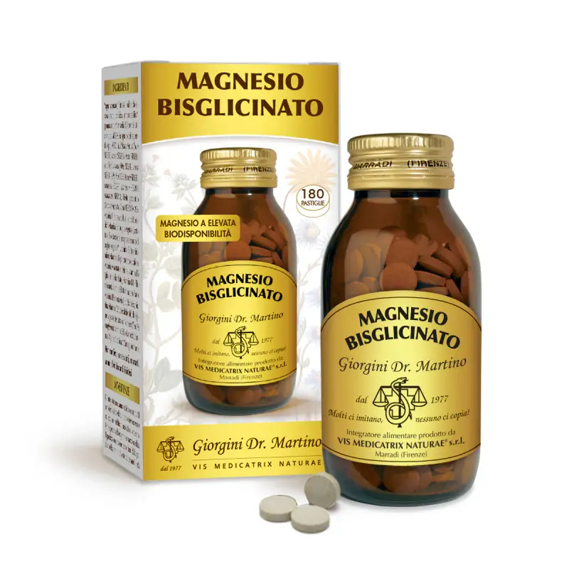Magnesio Bisglicinato 90 G - Pastiglie Da 500 Mg