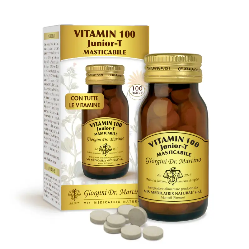 Vitamin 100 Junior Masticabile 50 G - Pastiglie Da 500 Mg