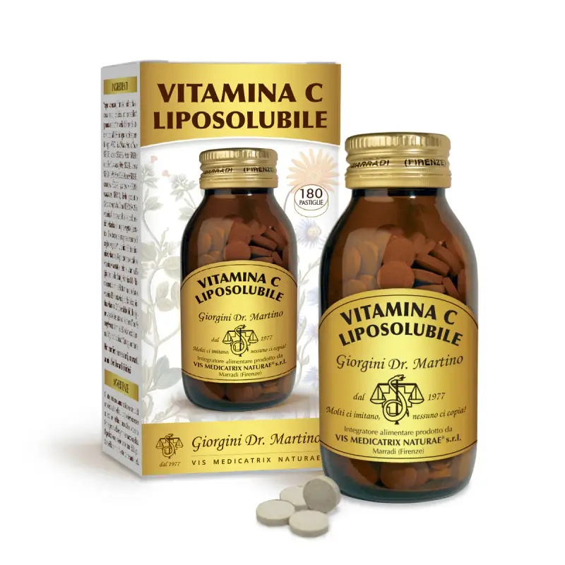 Vitamina C Liposolubile 90 G - Pastiglie Da 500 Mg