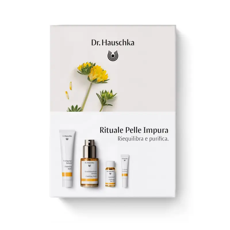 Coffret Rituale Giorno E Notte Pelle Impura - Crema detergente viso,Tonico viso,Crema viso pelle grassa,Cofanetto trattamento