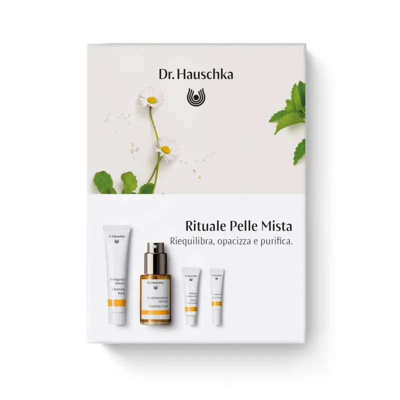 Coffret Rituale Giorno E Notte Pelle Mista - Crema detergente viso,Tonico viso,Crema viso pelle grassa,Cofanetto trattamento
