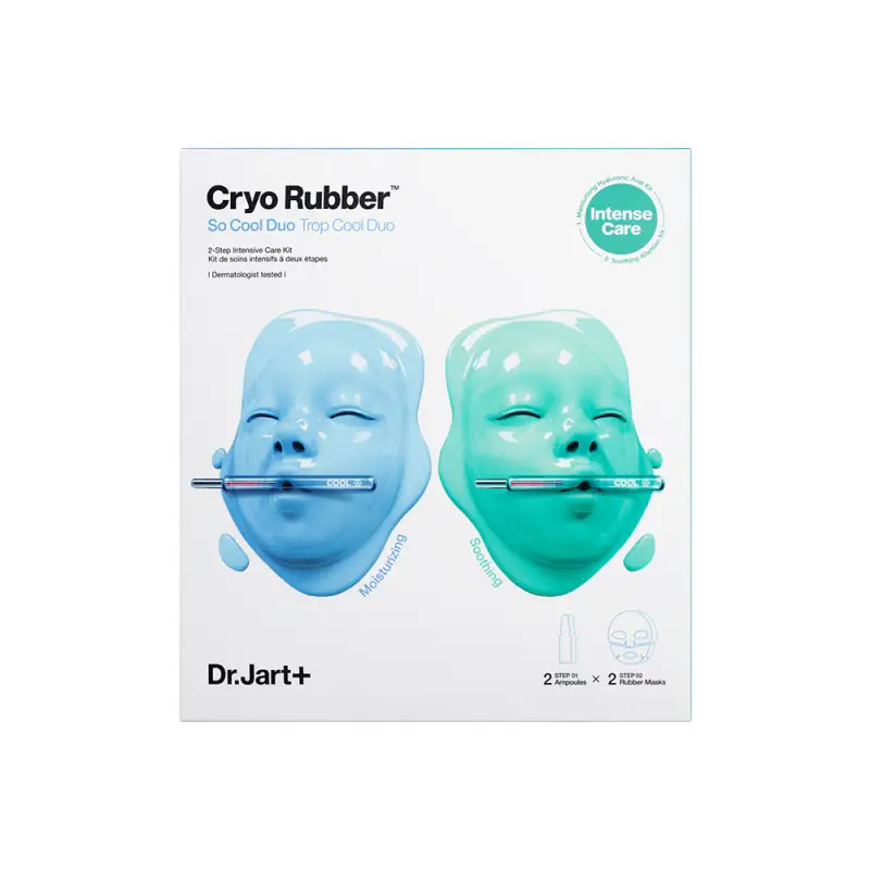Cryo Rubber™ COFANETTO So Cool Duo - Maschera viso idratante,Maschera lenitiva viso,Cofanetto trattamento
