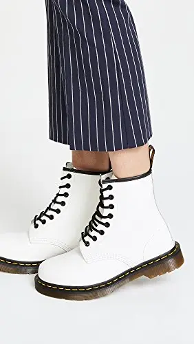 Dr. Martens 1460', Scarpe Da Barca Donna, Bianco White Smooth, 39 EU miniatura 3