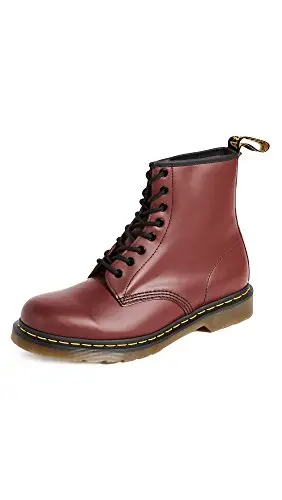 Dr. Martens 1460 Smooth, Stivali Unisex - Adulto, Rosso (Cherry Red), 41 EU