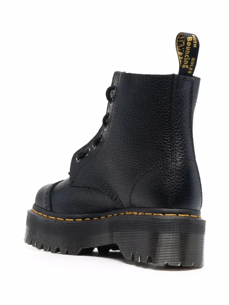 Dr Martens Stivaletti Nero in Pelle miniatura 3