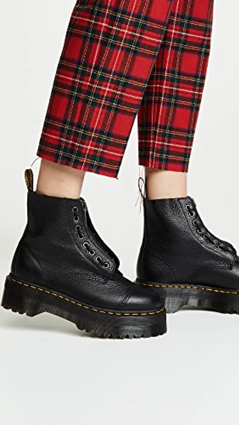 Dr. Martens, Bovver Boots Donna, Nero, 38 EU miniatura 3