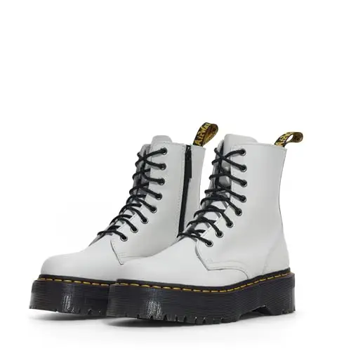 Dr. Martens, Bovver Boots Uomo, Bianco (White), 39 EU