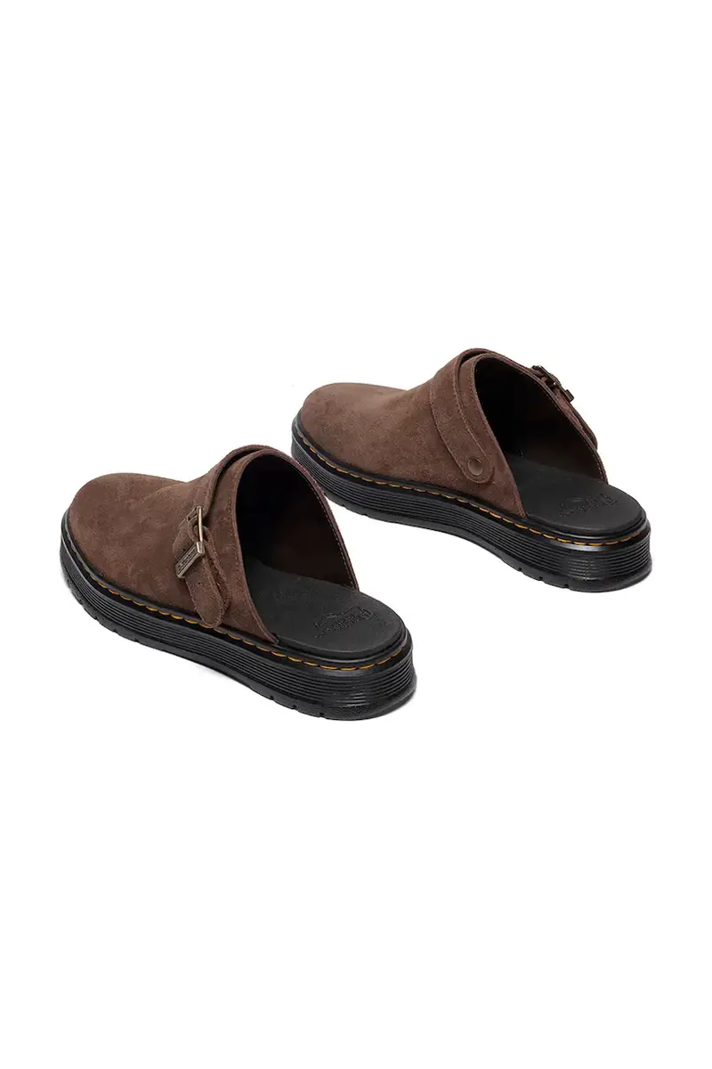 ciabatte slide in camoscio Brookline Mule Mule colore marrone DM40666202 miniatura 3