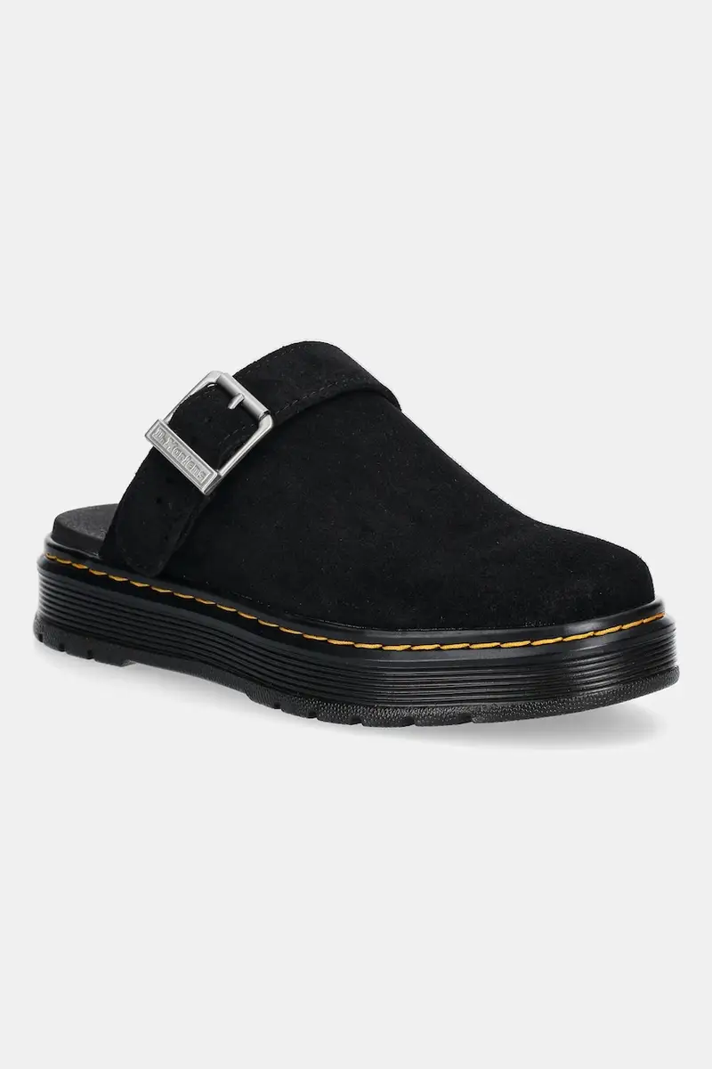 ciabatte slide in camoscio Brookline Mule Mule colore nero DM40666001