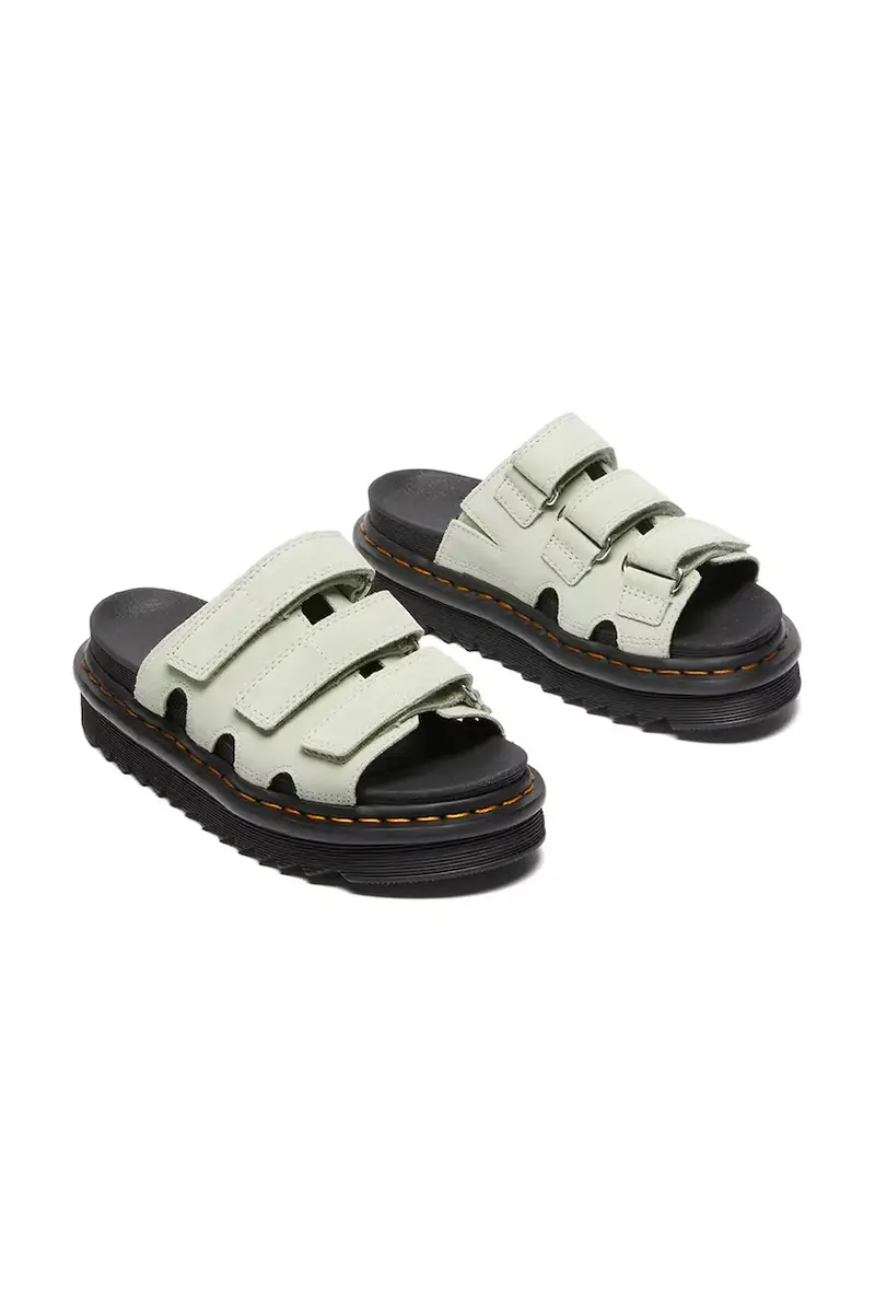 ciabatte slide in camoscio Raine donna colore verde DM40521300 miniatura 2