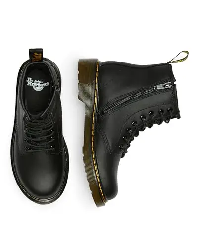 Dr. Martens Delaney Black Softy, Scarpe Brogue Stringate Unisex – Bambini, Nero, 32 miniatura 3
