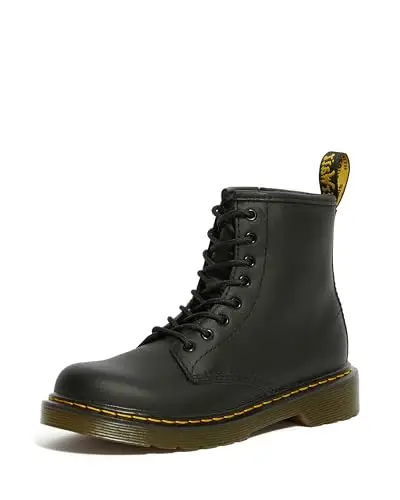 Dr. Martens Delaney Black Softy, Scarpe Brogue Stringate Unisex – Bambini, Nero, 34