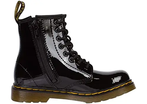 Dr. Martens DELANEY, Stivali Unisex Bambino, Nero (Black Patent Lamper), 28 miniatura 3