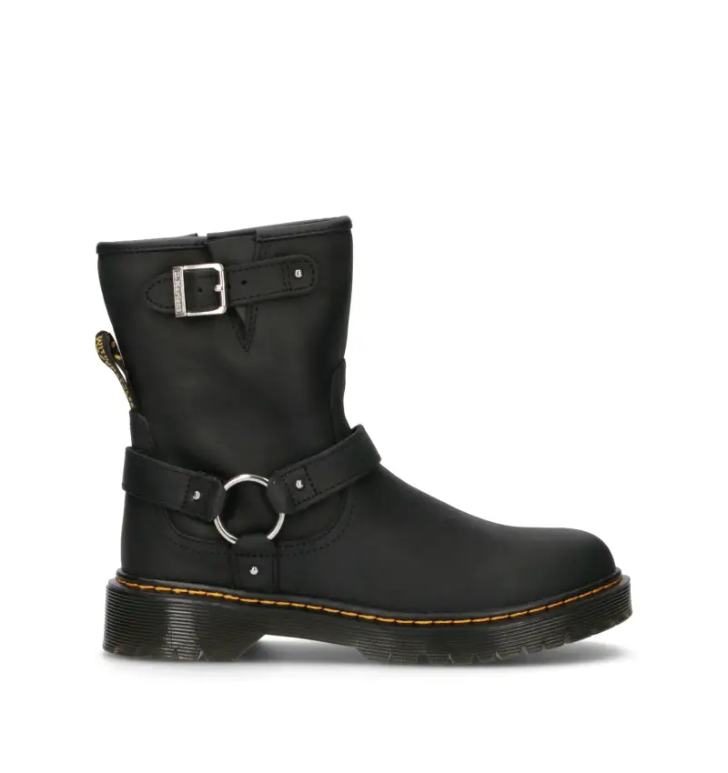 GENAYA Y Tronchetto ragazza nero in pelle Vario