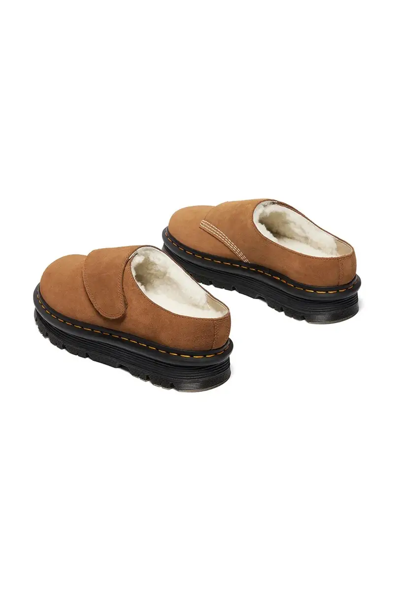 infradito in pelle ZebZag AnyWair Warm Lined Mule Marrone miniatura 3