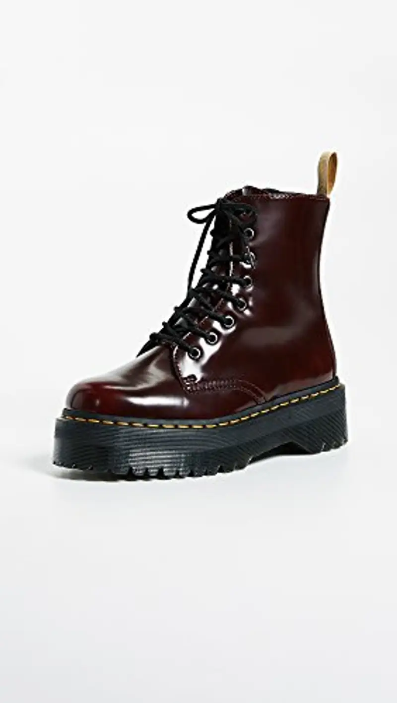Dr. Martens Jadon 8 Eye VEGANA Bordeaux 36 miniatura 2