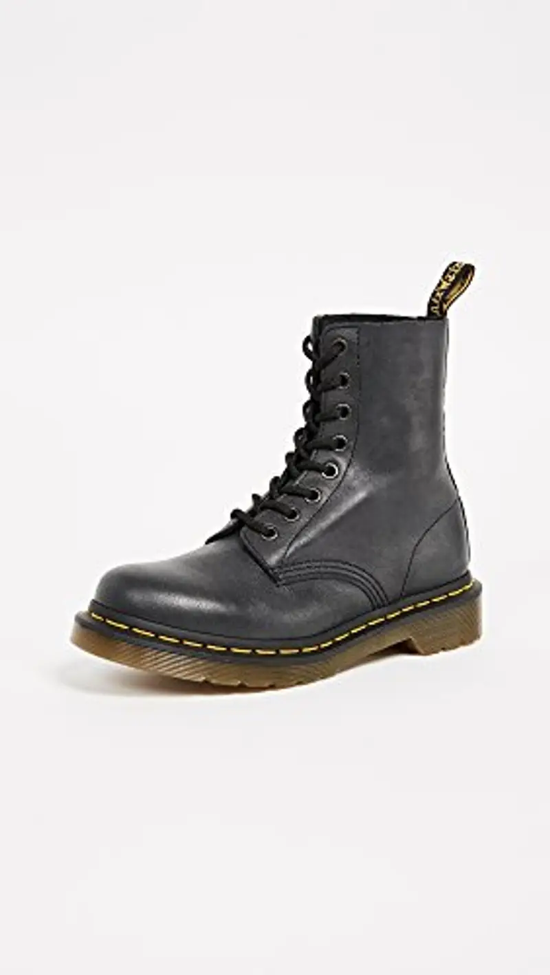 Dr. Martens Pascal Buttero, Bovver Boots Donna, Nero Black Virginia, 38 EU miniatura 2