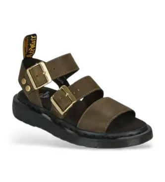 per donna 42821300 Sandali in pelle verde Gryphon Dms (37), Basso, Fibbia, Casual