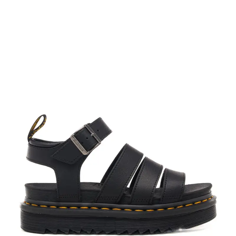 sandali da donna blaire in pelle athena con cinturino alla caviglia neri