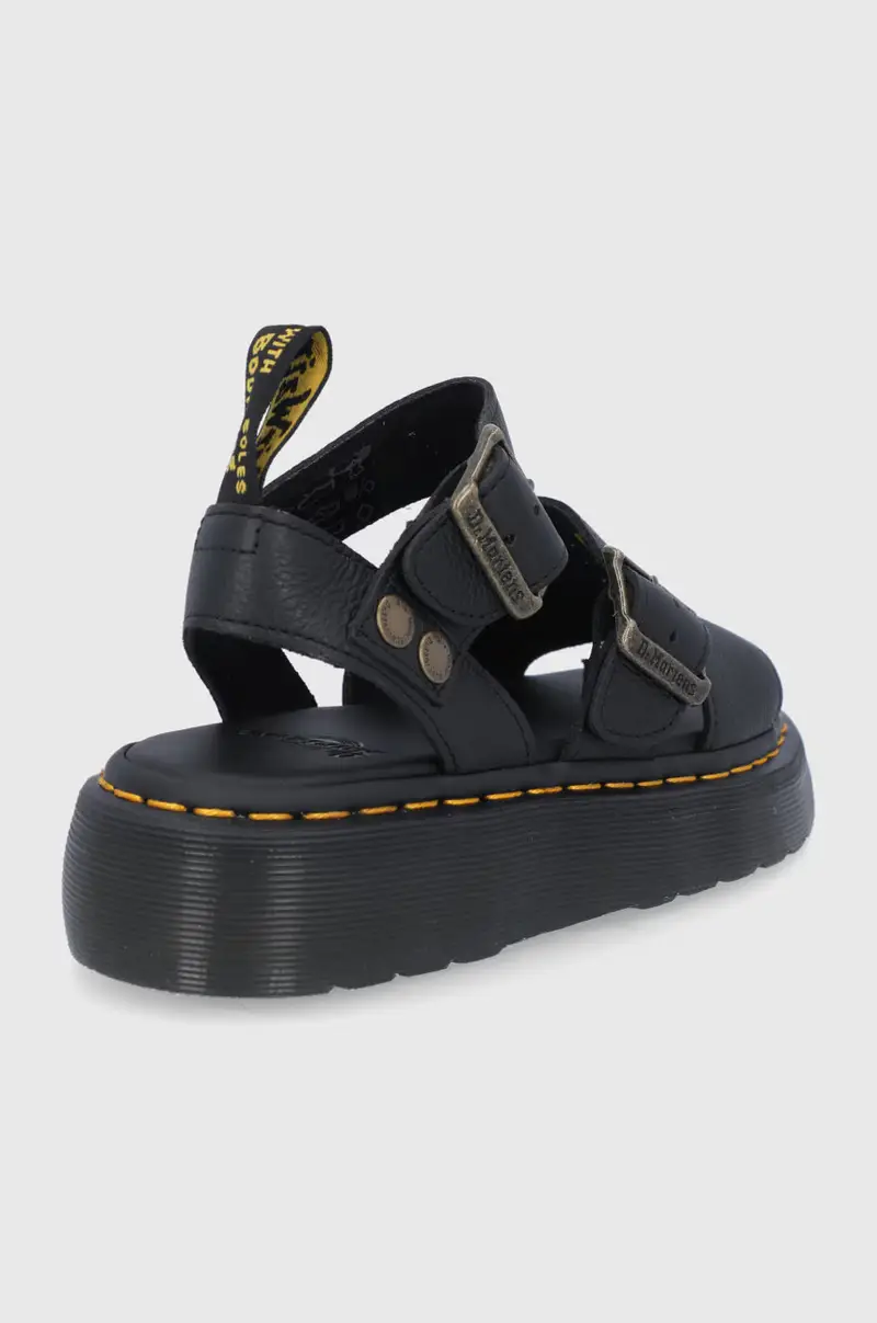 sandali in pelle Gryphon Quad Nero miniatura 3