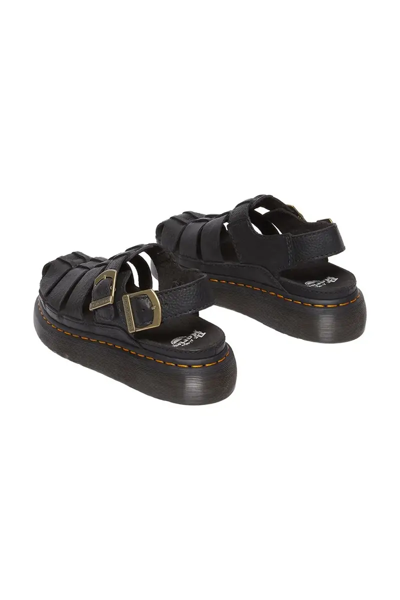 sandali in pelle Wrenlie donna colore nero DM31524001 miniatura 5