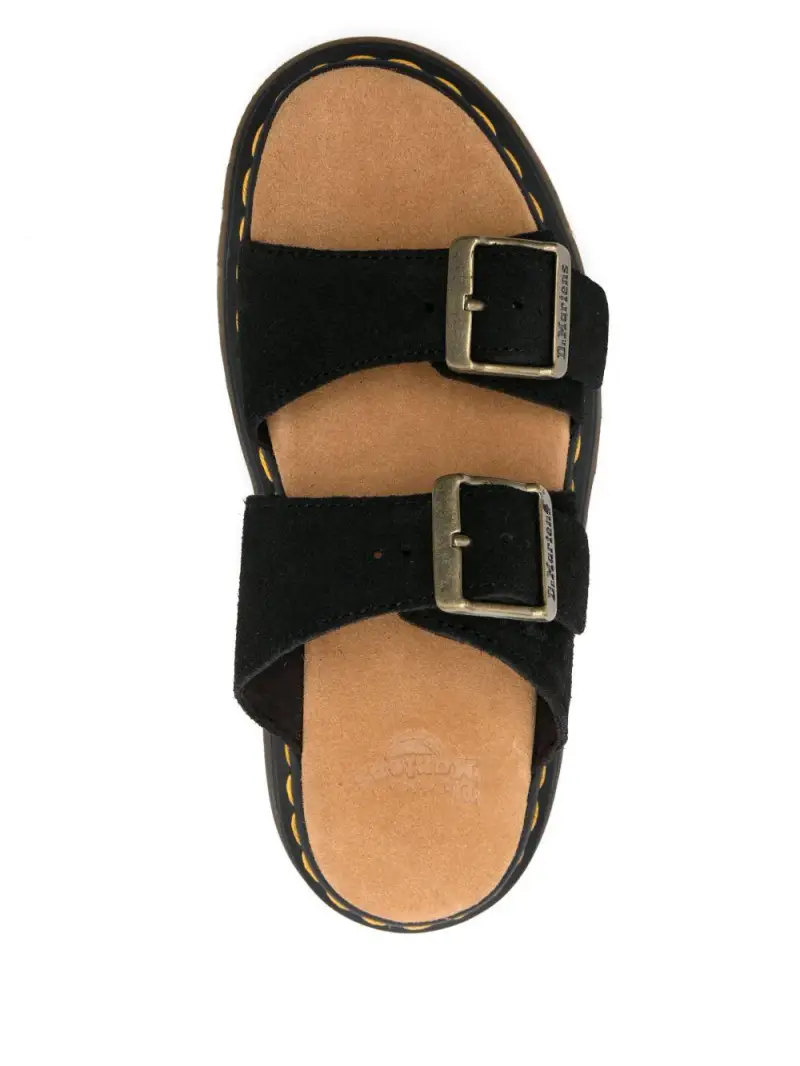 Sandalo Joseph doppia fascia nero suede miniatura 3