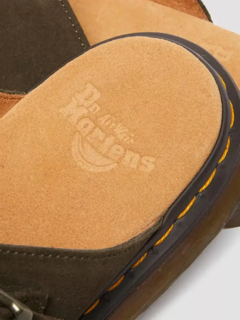 Sandalo joseph doppia fascia verde oliva miniatura 3